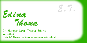 edina thoma business card